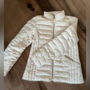 Talbots Ivory Puffer Jacket - Size S